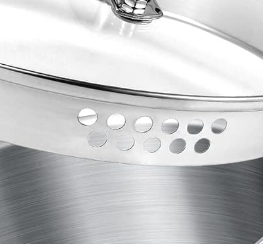 Ustensiles de cuisine portables en acier inoxydable 201/304, poignée en acier inoxydable avec <span class=keywords><strong>couvercle</strong></span> en verre, casserole en acier inoxydable - Product Image 3