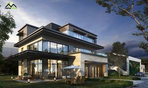 โครงสร้างเหล็กสำเร็จรูปเป็นมิตรกับสิ่งแวดล้อมวิลล่าหรูอุตสาหกรรมต้นทุนต่ำในร่มห้องนั่งเล่นกลางแจ้งสำเร็จรูปสำหรับคนชนบท - Product Image 3