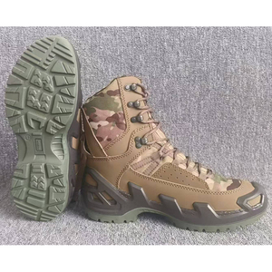 TSB08 Tactical <b>Boots</b> Outdoor All Seasons Waterproof Leather Tan High Top <b>Hiking</b> <b>Boot</b> - Product Image 4