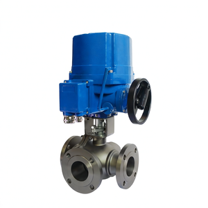 Válvula de Bola Eléctrica Motorizada de Acero Inoxidable de 2 Pulgadas y 3 Vías a Prueba de Explosiones COVNA, Pedido Urgente HK60Q-EX-FT, Válvula de Bola con Brida - Product Image 2