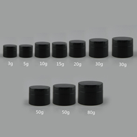 Pot de stockage de cosmétiques/plastique PP avec capuchon en plastique 3g 5g 10g 15g 20g 30g 50g 80g 100g 120g blanc/noir/bleu/rose Cartons 1 pièces
