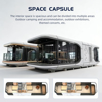 Fabricant chinois de maisons préfabriquées en acier, modulaires, portables, modernes, de luxe, pour hôtels, villas, chambres à coucher, capsules spatiales