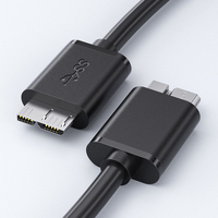Premium USB 3,0 tipo A a Micro USB 3,0 Cable adaptador macho Cable de sincronización de datos para disco duro externo HDD Cable adaptador