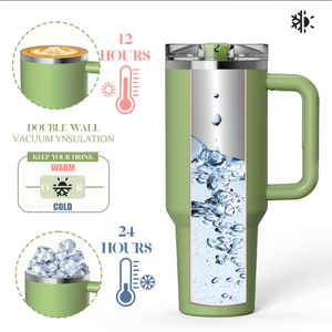 Nouvelle Tasse Isotherme Brevetée Ice King de 40 oz, Idéale pour le Café et les Boissons Sportives, avec Fonction Anti-Fuite – Échantillon Disponible à 1 USD Direct Usine - Product Image 4