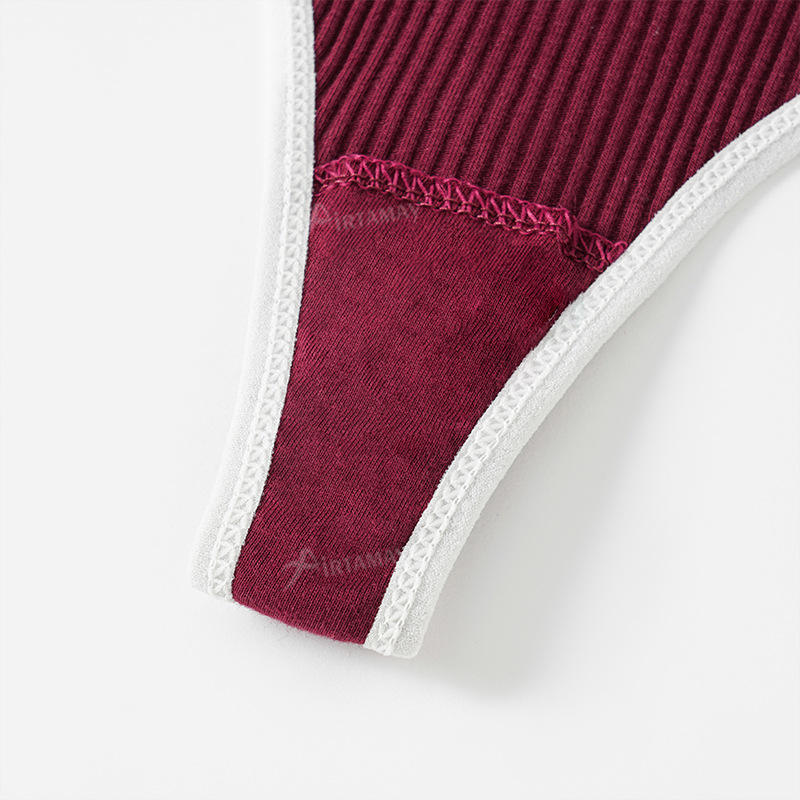 Wholesale Women's Cotton Bra&panty Letter Thong Panty Young Girl Stylish Hot Bra Set Solid Bras Brief Panty Set