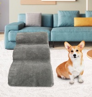 PiCiPaw Escaliers pour animaux de haute qualité Escaliers amovibles et élastiques pour chats en éponge 3 marches/4 marches Rampe pour chiens pour lits hauts et canapés