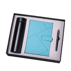 Custom Logo Printing PU Leather Notebook Thermos Cup Gift Set <b>Pen</b> and Water Bottle Business Diary A5 Journal Corporate Gift <b>Box</b> - Product Image 4