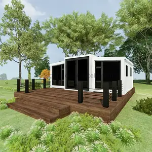 Mobile Living cabina ufficio 20Ft pieghevole a basso prezzo espandibile all'ingrosso 40Ft casa di lusso contenitore prefabbricato casa modulare