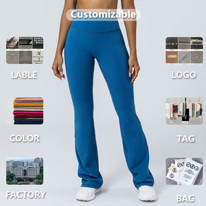 XW-sm2302 New High-Quality Best-Selling Nylon <strong>Leggings</strong> With No Embarrassing Lines on the Front, High Waist and Tight Hip Design - Product Image 6