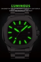 Reloj de Pulsera de Acero Inoxidable de Alta Calidad al por Mayor, Reloj Mecánico Automático para Hombre con Esfera Grande Azul