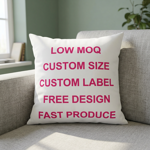 Custom 18x18 Inch 45x45cm Velvet Polyester Eco-Friendly Washable Anti-static Anti-Pilling Luxury Sofa <b>Cushion</b> <b>Cover</b> Hotel - Product Image 1