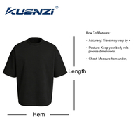 T-shirts pour hommes Kuenzi RTS avec logo personnalisé, coupe classique, 100% coton, 260 GSM, poids lourd, doux, respirant, blanc, taille plus, col rond