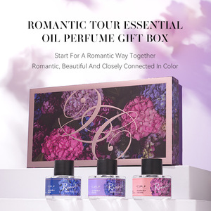 C2U Viaje romántico Paquete de 3 Caja de regalo de perfume para mujer Melocotón Dulce Fragancia ligera Aceite esencial privado duradero - Product Image 4
