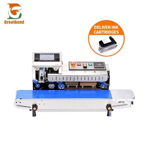 Machine de scellage à jet d'encre thermique pour sacs en plastique à écran tactile, impression de date et code, cartouche de toner personnalisée en acier inoxydable, vente en gros d'usine - Product Image 1