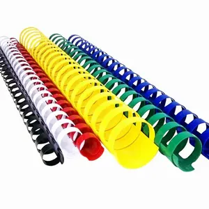 Nhà Máy Giá Máy Tính Xách Tay Giấy Ràng Buộc Vật Liệu PVC Nhựa Binder Ring Comb