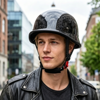 Casque Moto Demi-Face Professionnel en Carbone Haute Résistance avec Absorption des Chocs EPS – Remise sur Commande en Gros Prix Usine