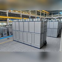 Condenseur évaporatif à flux parallèle écoénergétique, tour de refroidissement fermée pour le refroidissement des processus des usines de production d'oxygène