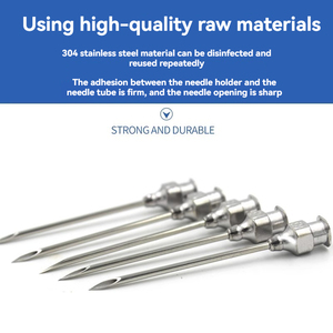 Tubo riutilizzabile dell'ago dell'iniezione animale dell'acciaio inossidabile per la pecora della mucca del maiale del bestiame - Product Image 3