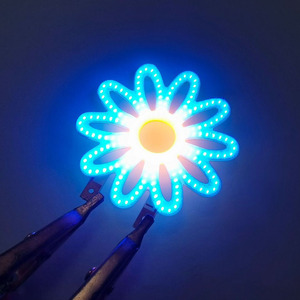 หลอดไฟ LED รูปดอกเบญจมาศ แบบ COB แสงวอร์มไวท์ กระพริบได้ ใช้ไฟ DC 3V แสงวูบวาบ หลอดไฟ LED แบบเส้นใย สำหรับตกแต่งงาน DIY งานปาร์ตี้ และงานประดิษฐ์ - Product Image 3