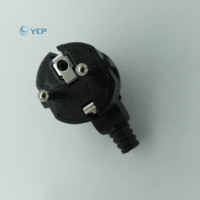 EU Europäische 2-Pin AC-Steckdose CE Wiederanschließbarer Stecker Männliche Steckdosen Adapter Verlängerungskabel Verbinder 16A 4000W