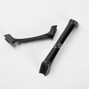 Tirador de Gabinete de Aleación de Zinc, Negro Mate Cromado, Diseño Minimalista para Puertas Correderas, Tiradores de Muebles - Product Image 3