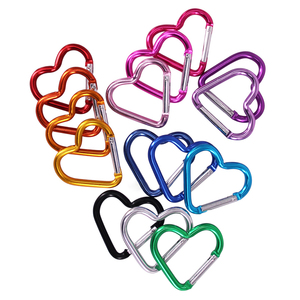 Moschettone Portachiavi in Alluminio a Forma di Cuore Leggero con Logo Personalizzato per Attività Promozionali - Product Image 4