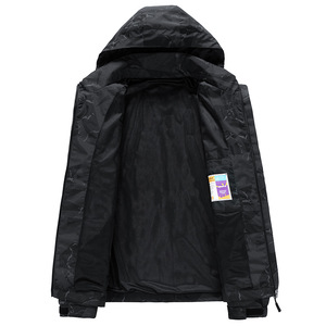 Cappotto con cappuccio da uomo per il tempo libero vestiti di ricarica all'aperto cappello rimovibile Camo sport giacca <span class=keywords><strong>Casual</strong></span> <span class=keywords><strong>abbigliamento</strong></span> da uomo - Product Image 4