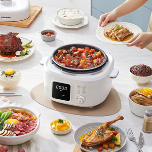 Cuisinière électrique à pression Blaupunkt 4,1 L, multifonctionnelle intelligente, cuiseur à riz automatique avec couvercle en verre et revêtement en alliage d'aluminium - Product Image 3