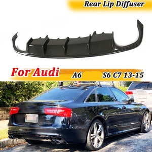 ดิฟฟิวเซอร์กันชนหลังคาร์บอนไฟเบอร์แท้สำหรับรถยนต์ Audi A6 S6 C7 ปี 2012 2013 2014 2015 2016 แบบ 4 ช่องลม - Product Image 1