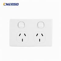 Interruptor de Pared Eléctrico de 2 Tomas para Ahorro de Energía en Hoteles, Enchufe de 10A 16A, Toma de Corriente