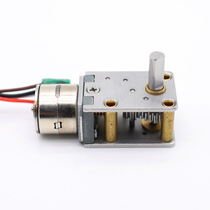 Motor de Engranaje Helicoidal Miniatura 10BY, 5V DC, Eje de Salida Único, Ángulo Recto de 90 Grados, Construcción de Acero - Product Image 1