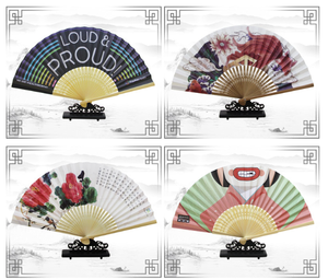 Abanicos de mano en blanco 21cm Abanico de mano de papel en blanco de bambú REGALO PARA BODA - Product Image 5