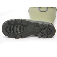 Bottes de chasse en caoutchouc imperméables unisexes à mollet large, hauteur genou, respirantes et doublées thermiquement, pour hommes et femmes