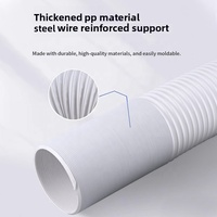 Tuyau de ventilation télescopique flexible en PP, logo personnalisé, pour climatiseur, vente en gros, OEM, ODM, en vrac