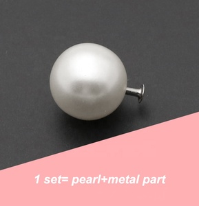 Mẫu Miễn Phí Chất Lượng Cao Ngọc Trai Đinh Tán Ngà Ngọc Trai Kim Loại Đinh Tán Đinh Tán Cho Quần Áo Phụ Kiện - Product Image 4