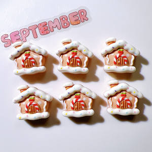 Tema de Navidad, recién llegado, accesorios artesanales de resina, adornos DIY, materiales artesanales, pegamento en crema, accesorios para el cabello, flores - Product Image 5