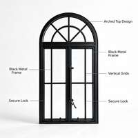 Fenêtre à battant en aluminium, cadre noir, double vitrage, style français, à économie d'énergie, avec moustiquaire, pour projets.