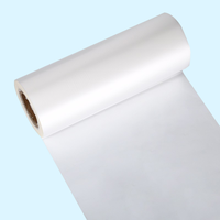 Film d'étiquetage pour bouteilles en papier synthétique BOPP nacré 88mic, facile à découper, sans bouclures, rouleau de base imprimable, largeur personnalisée pour étiquettes