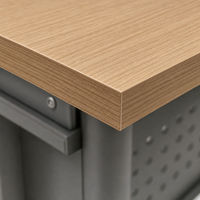 Poste de travail informatique moderne KD pour employés, table à structure en acier pour usage commercial en bureau