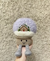 Peluche Jelly Cat Snow Ball, adorable boule de cristal, super douce, pingouin de ski, confortable et adorable