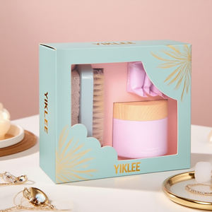 Kunden spezifisches Logo Körperpflege produkte Verpackungs box Körperpeeling-Set Papier boxen <span class=keywords><strong>Massage</strong></span> kamm Bad Set Verpackungs box - Product Image 6