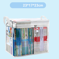 Transparente PVC Vertikale CD Spielzeug Aufbewahrung tasche Reiß verschluss Wasserdichte staub dichte Student Office Bücher tasche Clear Book Aufbewahrung tasche