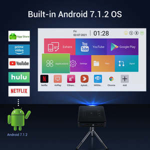 D13 홈 미니 DLP 프로젝터 스크린리스 TV 2G RAM 휴대용 WiFi 안드로이드 스마트 LED 1080P - Product Image 3