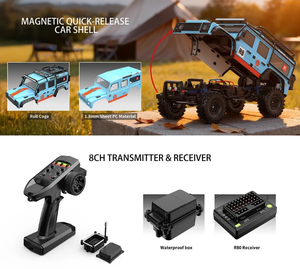 New Arrival MJX H8H V2 RC Crawler 1:<b>8</b> Scale Brushless Off-Road Vehicle Differential Lock 2CH Remote Control 80M Charger - Product Image 5