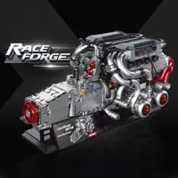 Guly 60556 2026 MOC W16, Modelo de Motor Mecánico, Bloques de Construcción, Kits de Exhibición para Escritorio, Regalos para Adultos, 2520 Piezas