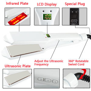Plancha de Pelo Eléctrica de Infrarrojos Lejanos, Diseño de Placas Frías Ultravioleta, Apta para Viajes en Autocaravana y Mercado Global, Modelo Más Reciente de 2026 - Product Image 6