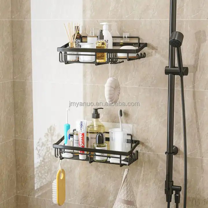 Adhesive Shower Caddy Organizer for Bathroom - Tile Shower Shelf