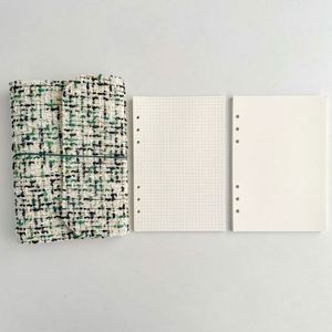 Patchwork Fabric Cover Student Planner Notebook Binder Gift Loose-<b>leaf</b> A5 Journal Notebook - Product Image 4