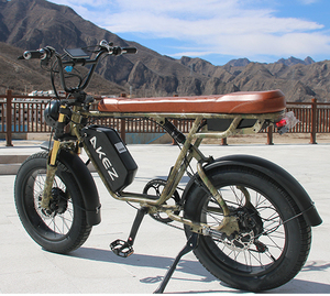Bicicleta eléctrica USA Stock S1 de 20 pulgadas y 1500 W con doble motor, pantalla NFC, para nieve, hidráulica, estilo retro, para adultos, S1-doble motor 150 - Product Image 1
