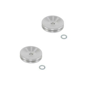 Изготовленный на заказ металлический алюминиевый шкив с одним пазом шкивы Металл для круглого ременного двигателя вал сверлильный станок - Product Image 5